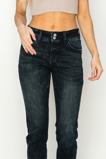 Thea Plus Mid Rise Cigarette Jeans