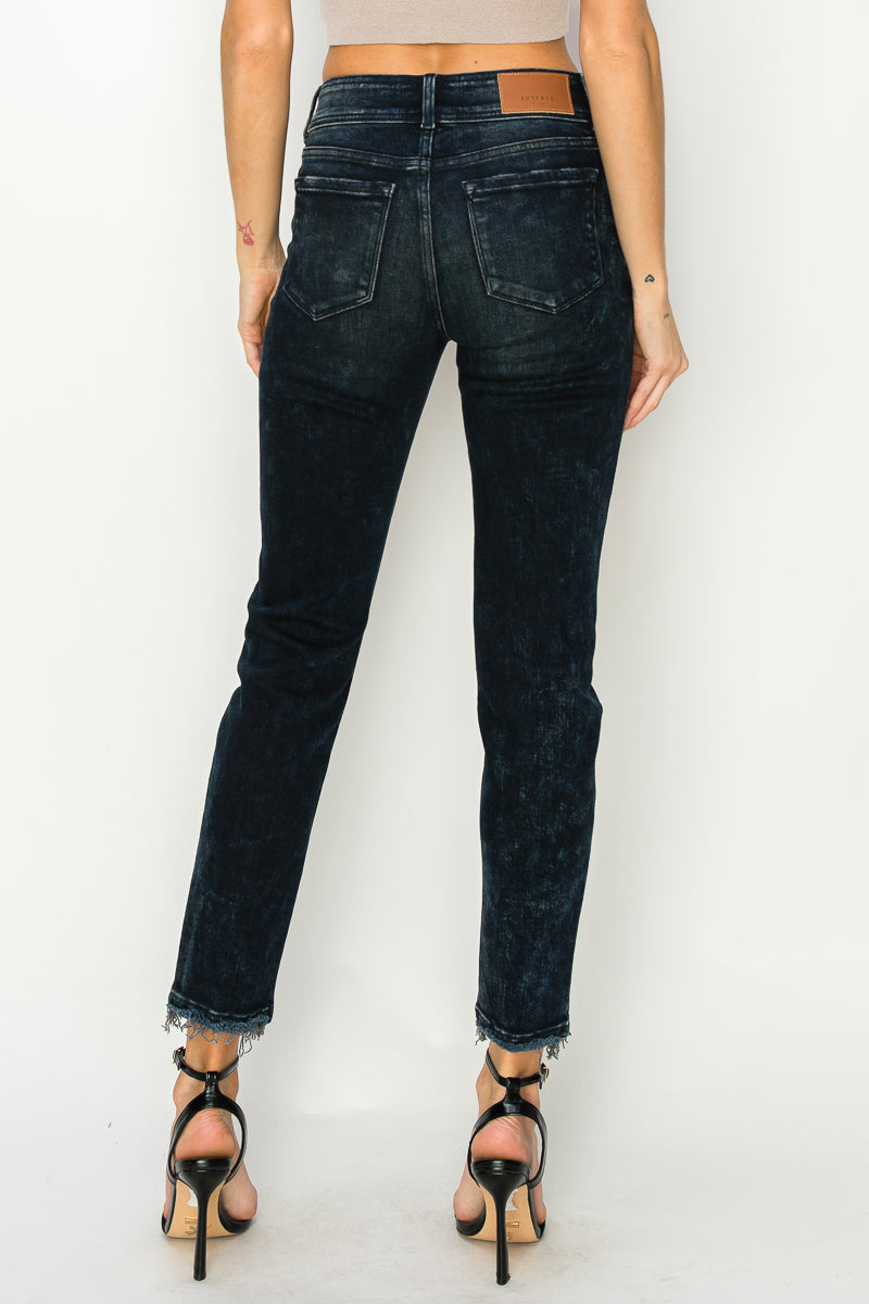 Thea Plus Mid Rise Cigarette Jeans
