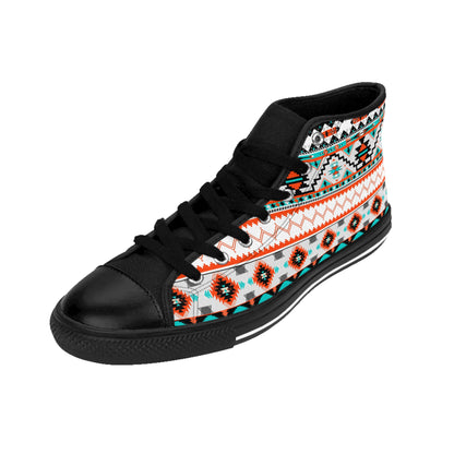 Desert Vibes Bohemian Women's Classic Sneakers, Trendy High-Top Shoes, Stylish Footwear for Every Occasion, Unique Gift for Her, Festival Ready