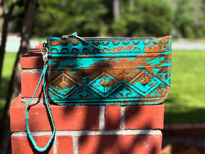 Classic Leather Clutch with Inside Pocket