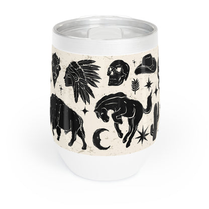 Southwestern Chill Wine Tumbler