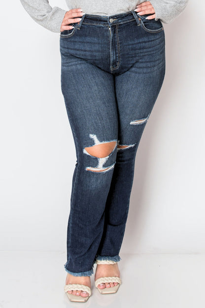 Leah Plus High Rise Western Boot Jeans