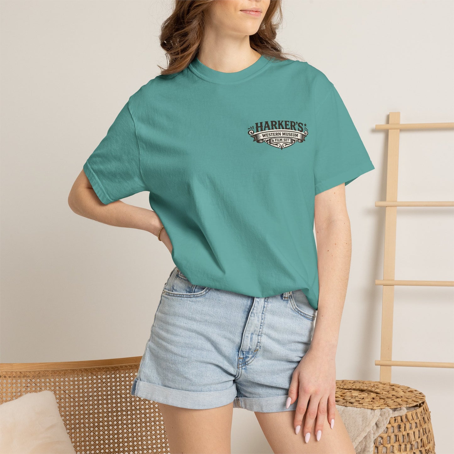 Harker's Gambler Unisex T-Shirt — “Harker’s Old West Lives Here” Vintage Western Tee