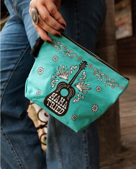 Junk Gypsy Mama Tried Travel Pouch