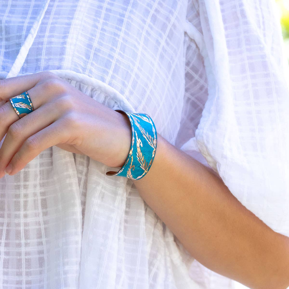 Patina Turquoise Breeze Cuff