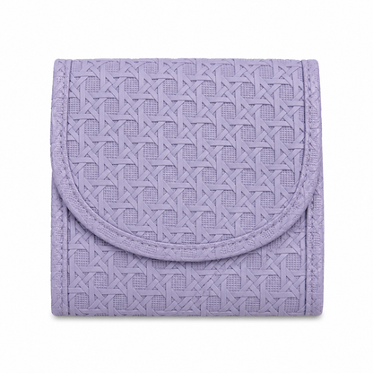 ⸻  Lavender Woven Travel Jewelry Organizer