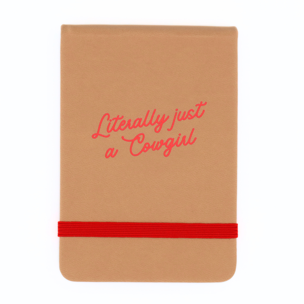 Leatherette Pocket Journal Literally Just A Cowgirl