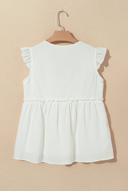 Magdalene Flutter Flowy Top