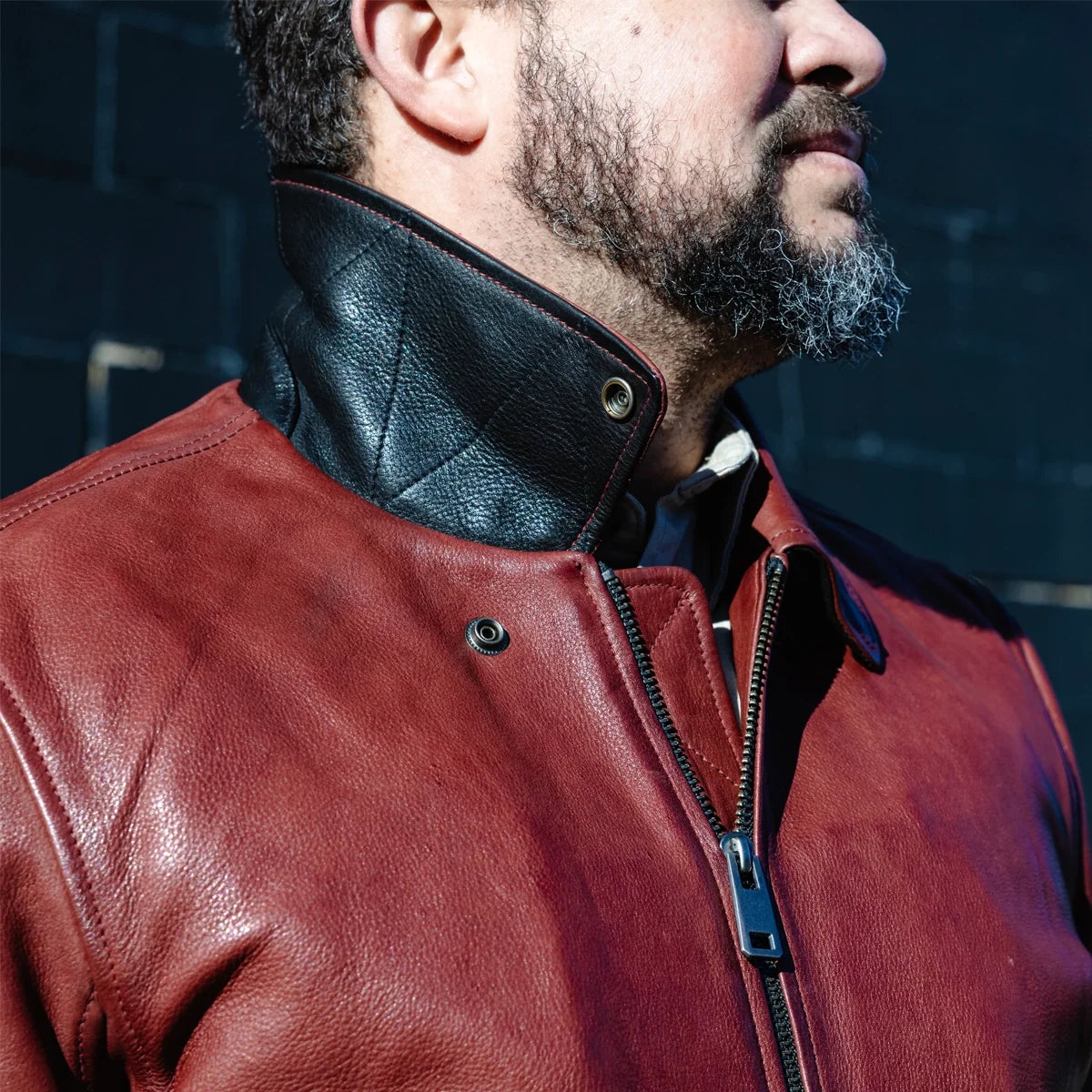 Moto Bomber - Men's Leather Jacket