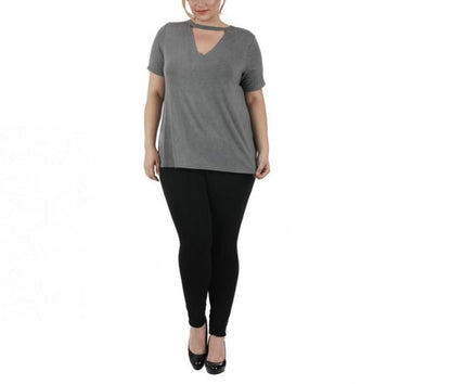 Curvy Plus Size Pant Elastic Waist and Tapered Leg 3535325C
