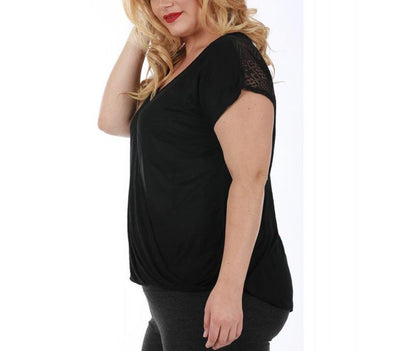 Top w/Front Overlap & Lace Inset 3533248