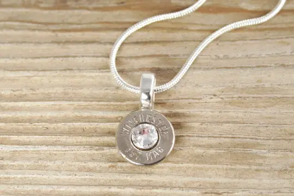 357 Mag Sterling Silver Bullet Head Necklace