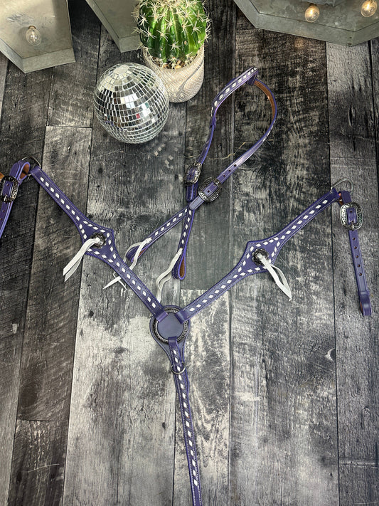 Buckstitchin’ Beauty Purple Tack Set