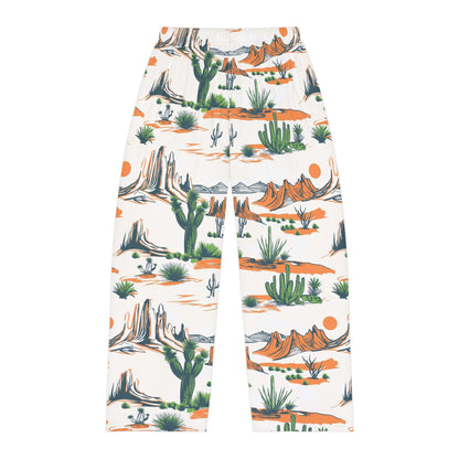 Desertscape Men’s Pajama Pants — Southwestern Cactus & Mesa Lounge Sleepwear