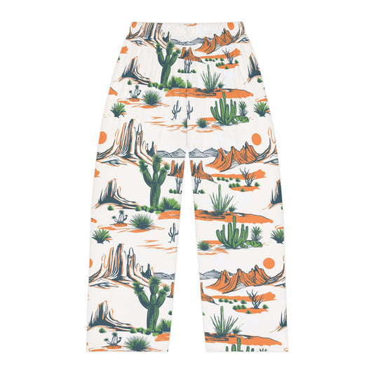 Desertscape Men’s Pajama Pants — Southwestern Cactus & Mesa Lounge Sleepwear