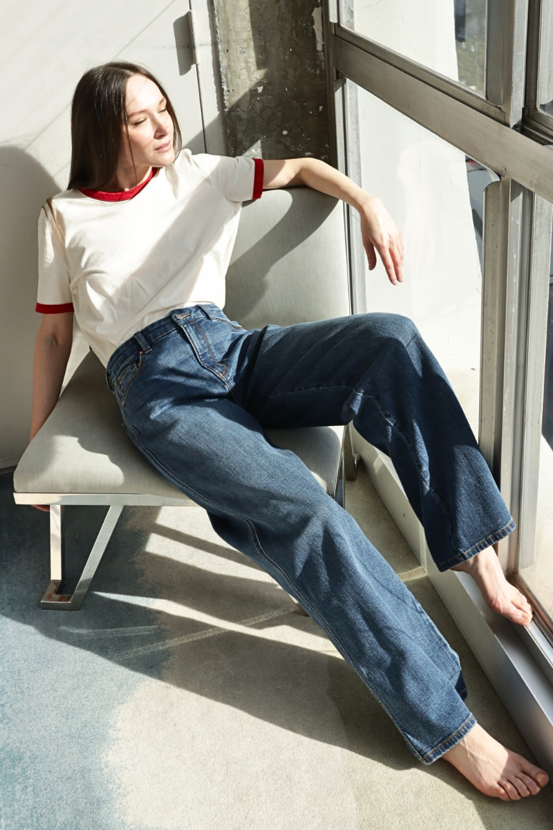 Relaxed High Rise Palazzo