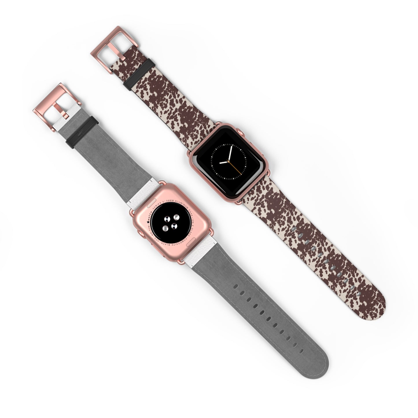 Stylish Cow Print Watch Band - Fashionable Accessory for Casual Outfits