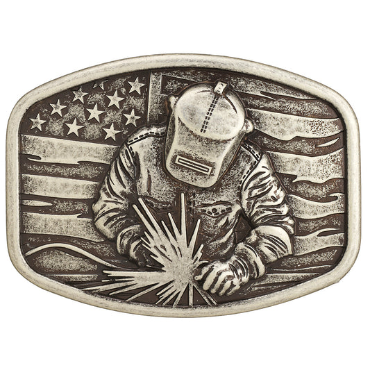 Nocona Welder's Work - Men's Belt Buckle