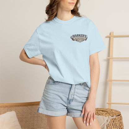 Harker's Gambler Unisex T-Shirt — “Harker’s Old West Lives Here” Vintage Western Tee