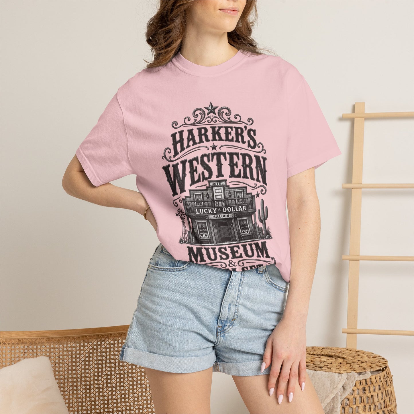 Western Museum T-Shirt — Harker’s Lucky Dollar Film Set Vintage Graphic Tee