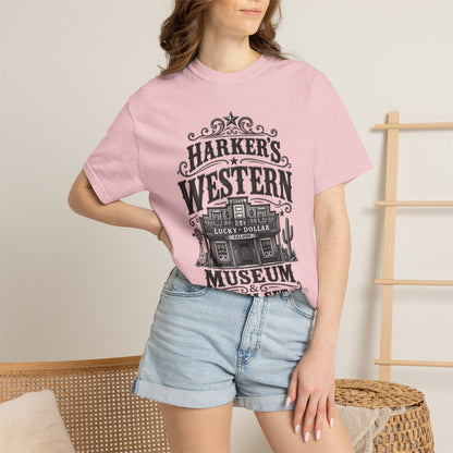 Western Museum T-Shirt — Harker’s Lucky Dollar Film Set Vintage Graphic Tee