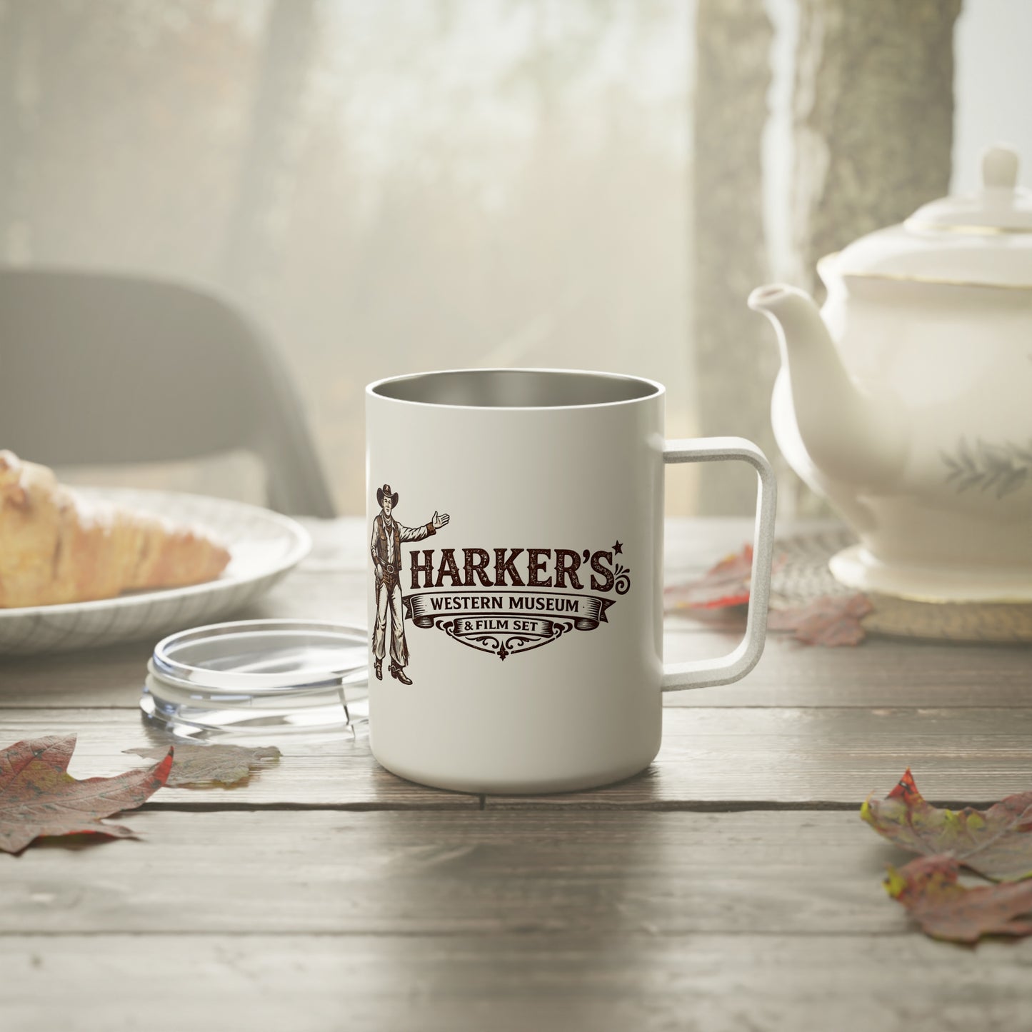 Harker's 10oz Insulated Mug – Vintage Old West Cowboy Travel Cup