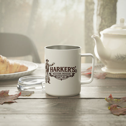 Harker's 10oz Insulated Mug – Vintage Old West Cowboy Travel Cup