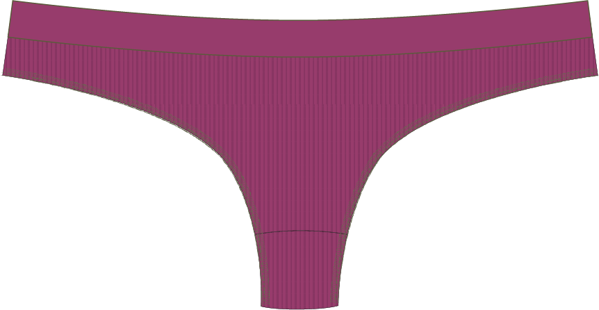 Seamless Ribbed Thong
