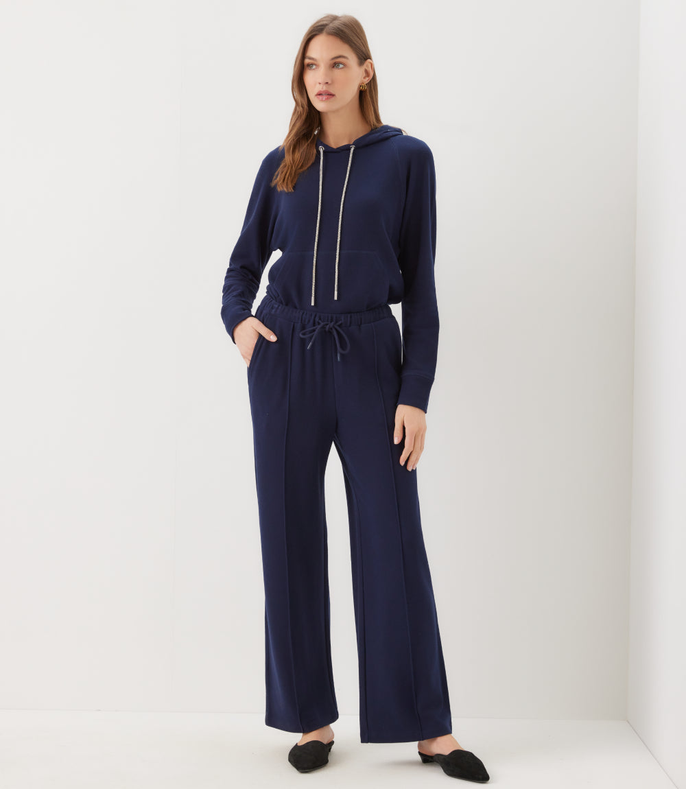 Petite Size Drawstring Pintuck Sweatpants