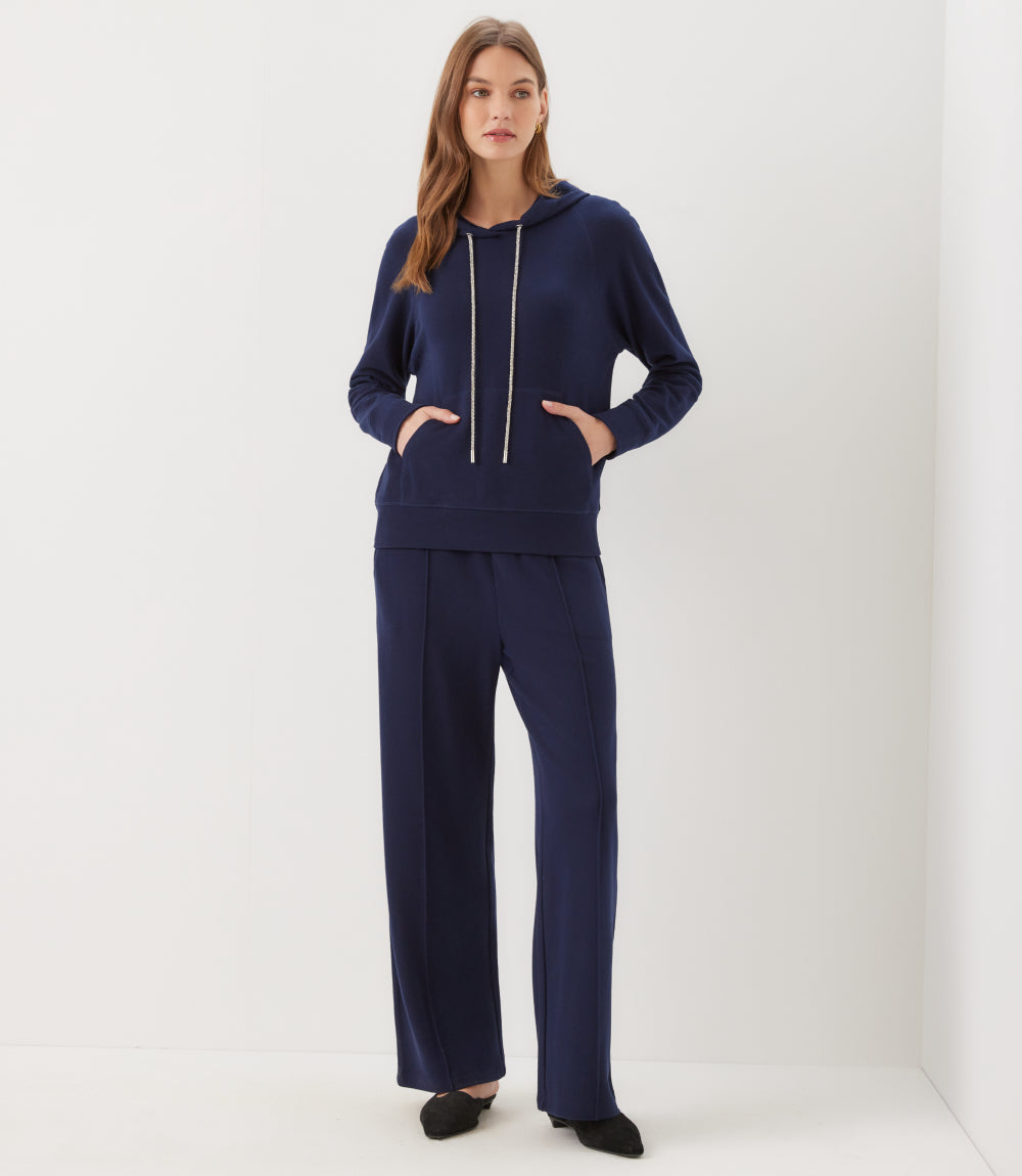 Petite Size Drawstring Pintuck Sweatpants