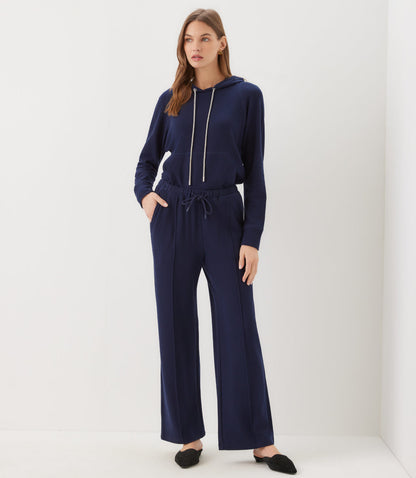 Drawstring Pintuck Sweatpants