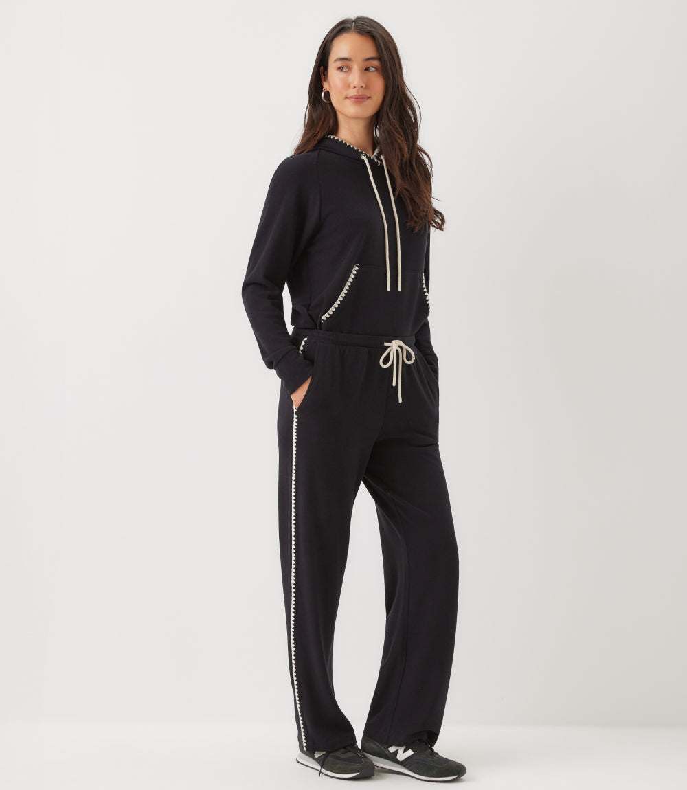 Petite Size Edge Stitch Drawstring Sweatpants