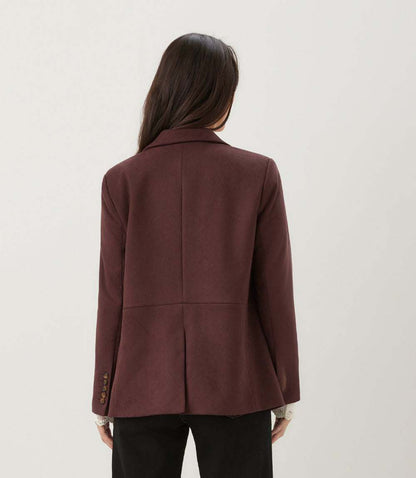Faux Suede Blazer