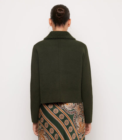Collared Sweater Jacket