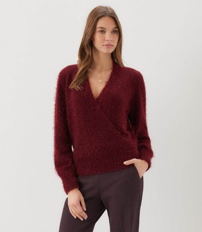 Eyelash Wrap Sweater