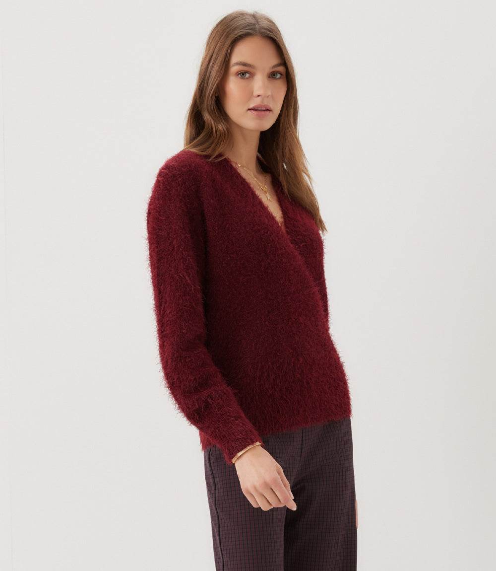 Eyelash Wrap Sweater