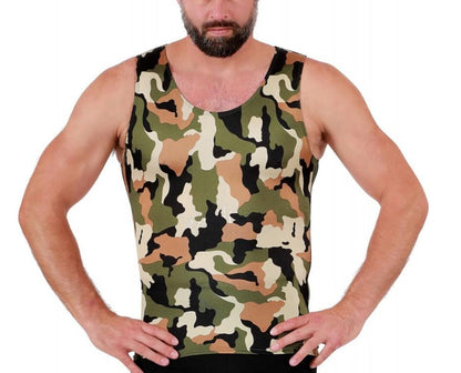 Insta Slim Big and Tall Camo Activewear Muscle Tank 3MAT001BT