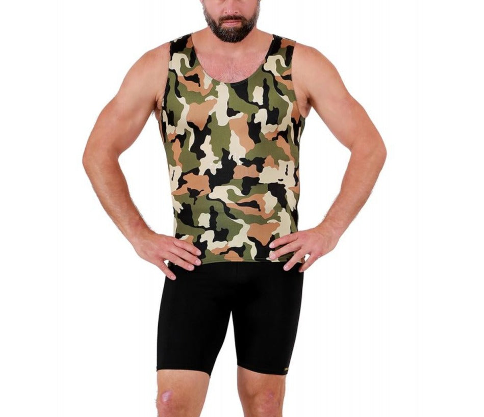 Insta Slim Big and Tall Camo Activewear Muscle Tank 3MAT001BT