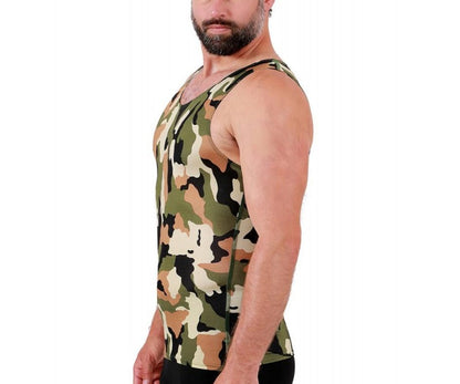 Insta Slim Big and Tall Camo Activewear Muscle Tank 3MAT001BT