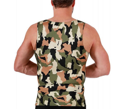 Insta Slim Big and Tall Camo Activewear Muscle Tank 3MAT001BT