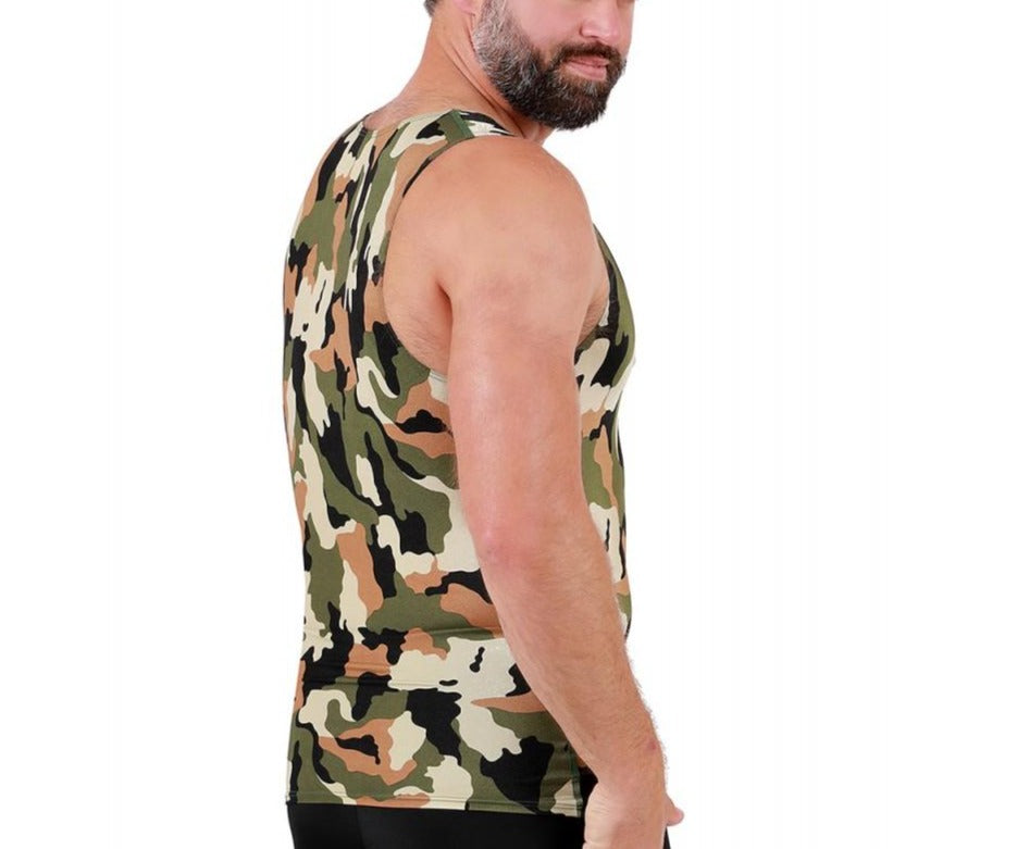 Insta Slim Big and Tall Camo Activewear Muscle Tank 3MAT001BT