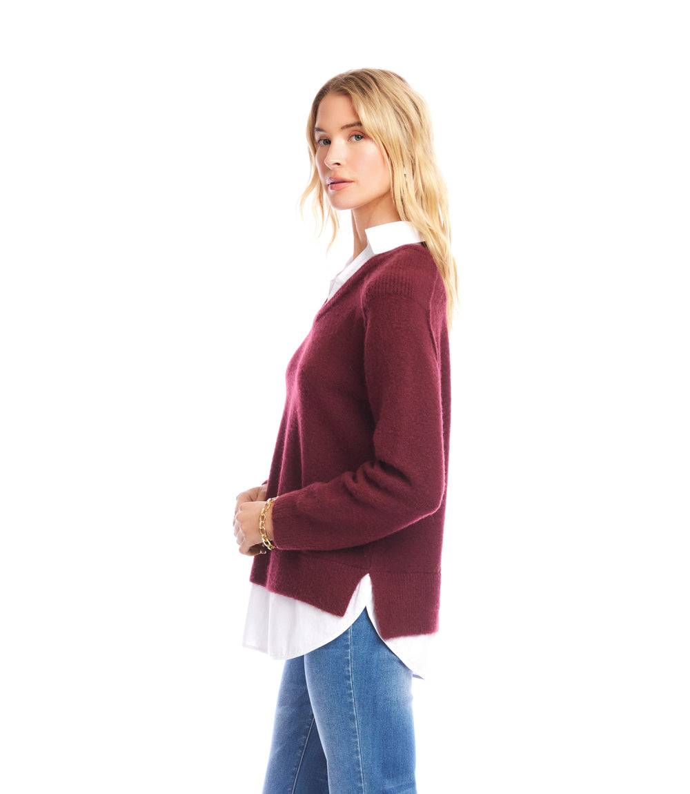 Petite Size Layered Sweater