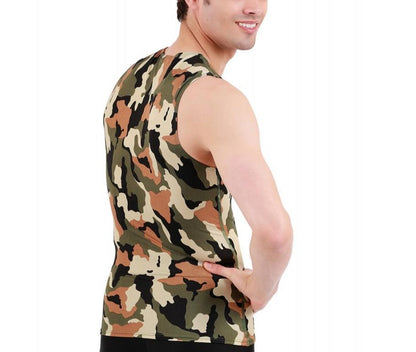 Insta Slim Big and Tall Camo Activewear Sleeveless V- Neck 3VAT0N1BT