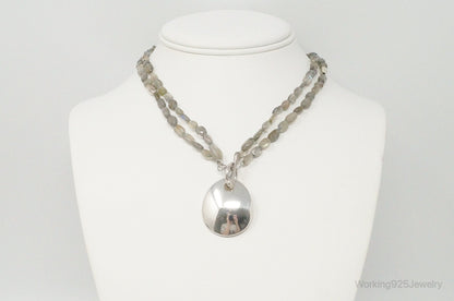Designer RLM Studios Robert Lee Morris Labradorite Sterling Silver Necklace