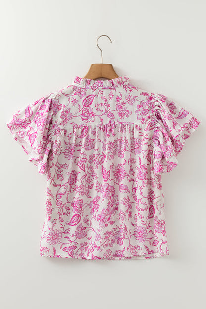 Hunter Ruffle Sleeve Blouse Top