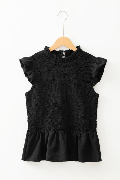 Galilea Shirred Peplum Top