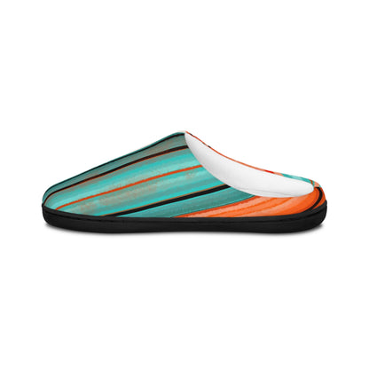 Stylish Women's Indoor Slippers - Cozy, Colorful, Striped Footwear for Relaxation, Home, Gifts, & Everyday Use