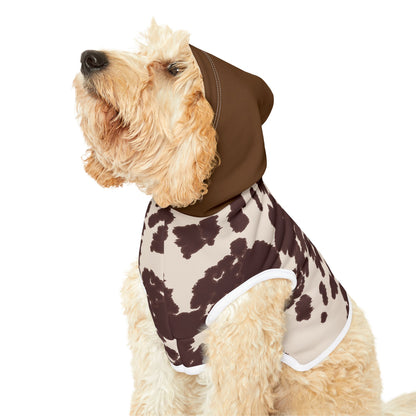 Cow Print Pet Hoodie, Cozy Dog Hoodie, Cute Pet Apparel, Stylish Dog Sweater, Dog Fashion for All Occasions