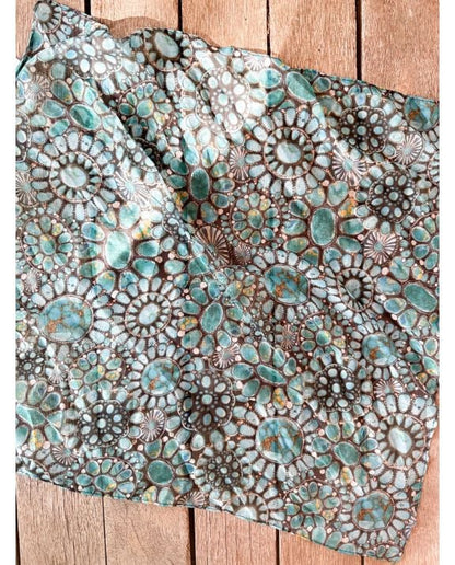 Junk Gypsy Turquoise Concho Bandana