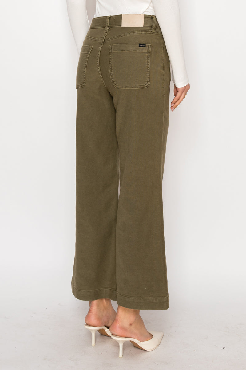 Margot High Rise Crop Palazzo Jeans